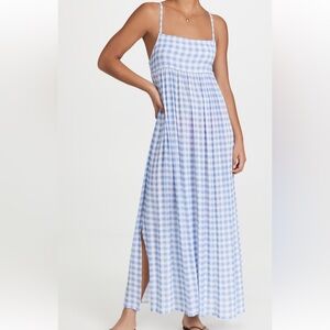 Playa Lucila Blue Gingham Dress